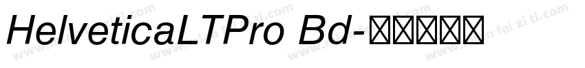 HelveticaLTPro Bd字体转换